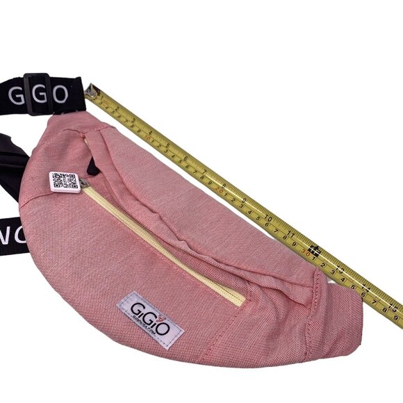 Fanny Pack HIp Bag Adjustable Belt Pink Mauve Gigio USA Canvas Travel - Picture 10 of 10